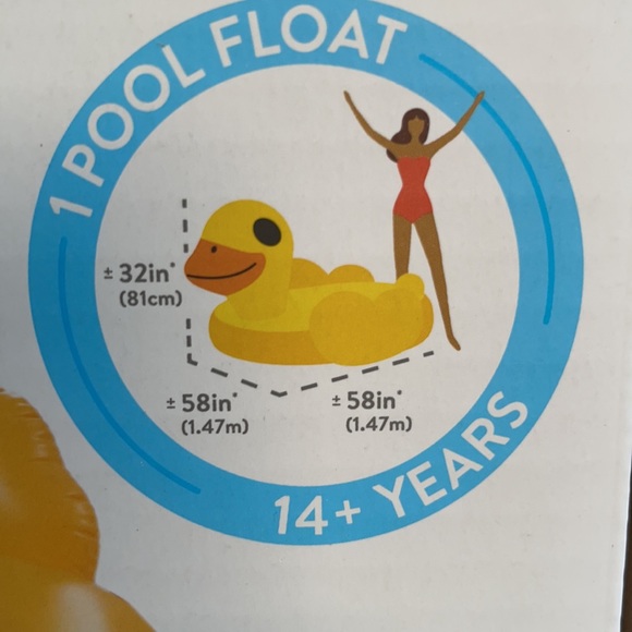 Pool Float Duck Ride-On - Picture 2 of 2